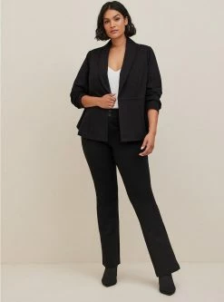 TORRID Studio Luxe Ponte Peplum Blazer