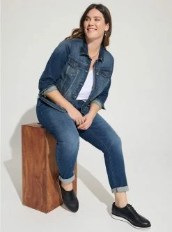 TORRID Denim Trucker Jacket - Medium Wash