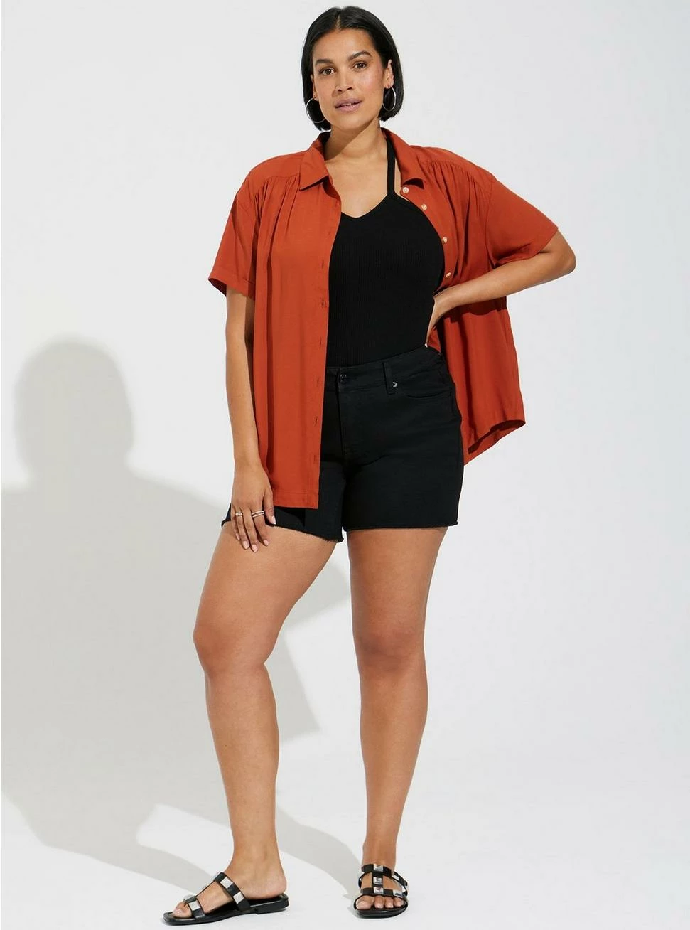 TORRID 5 Inch Vintage Stretch Mid-Rise Short