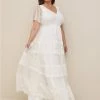 TORRID Ivory Lace A-line Boho Wedding Dress