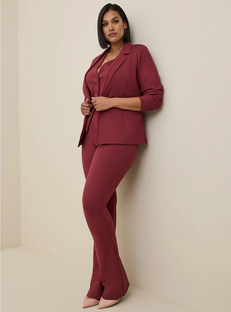 TORRID Studio Luxe Ponte Tailored Fit Blazer - Image 2