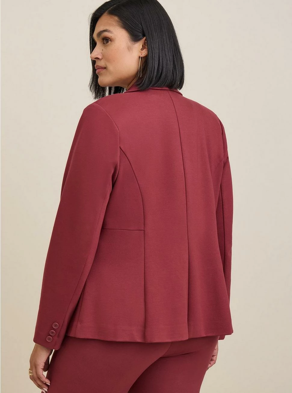 TORRID Studio Luxe Ponte Tailored Fit Blazer - Image 3