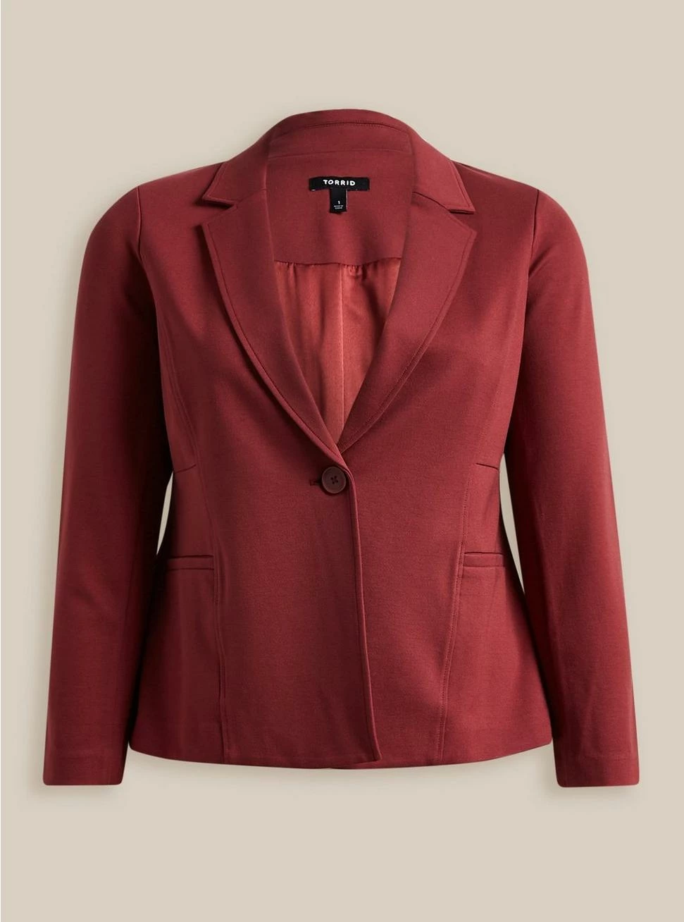 TORRID Studio Luxe Ponte Tailored Fit Blazer - Image 4