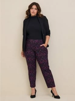 TORRID Pull-On Relaxed Taper Studio Luxe Ponte High-Rise Pant