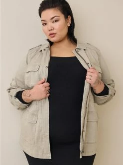 TORRID Twill Essential Anorak