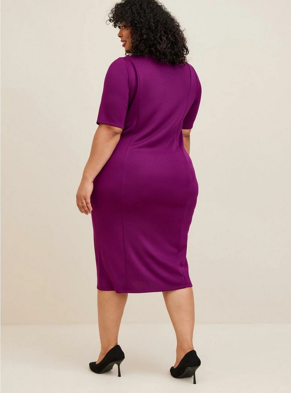 TORRID Midi Studio Cupro Bodycon Dress - Image 2