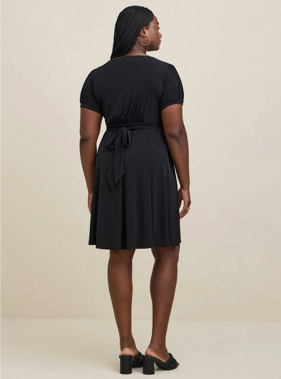 TORRID Mini Studio Knit Surplice Dress - Image 3