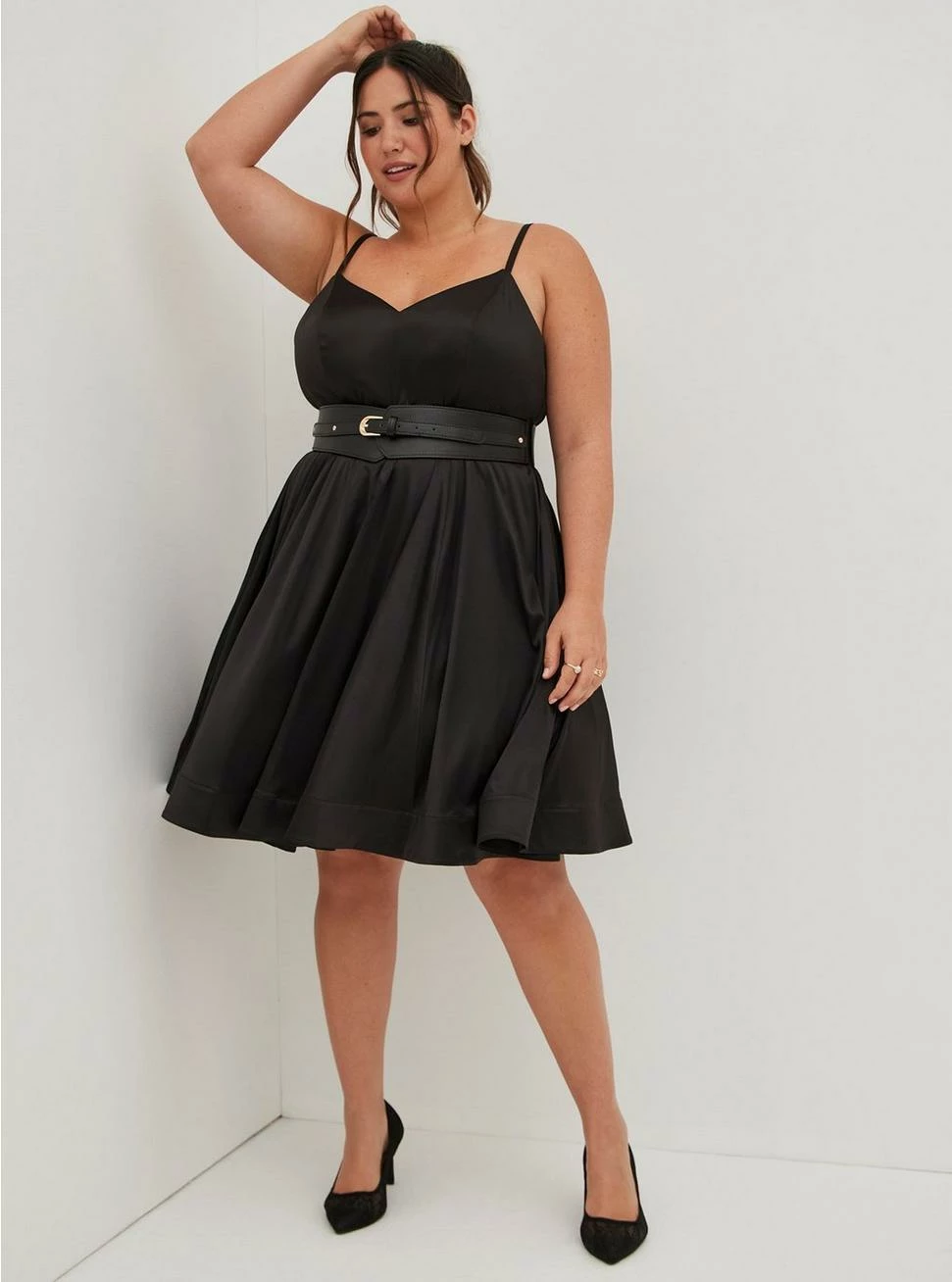 TORRID Mini Satin Skater Dress