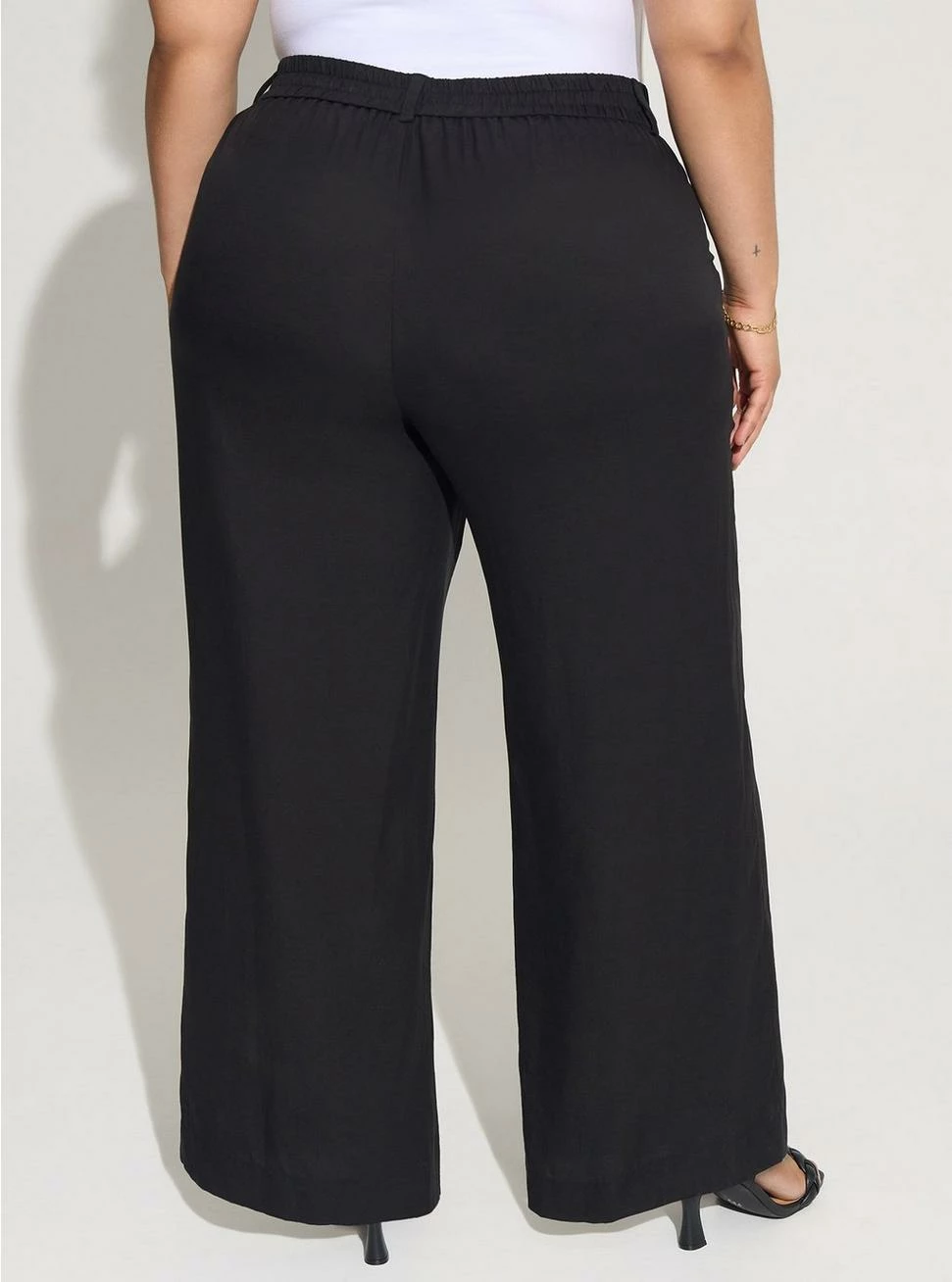 TORRID Wide Leg Studio Linen High-Rise Pant - Image 3