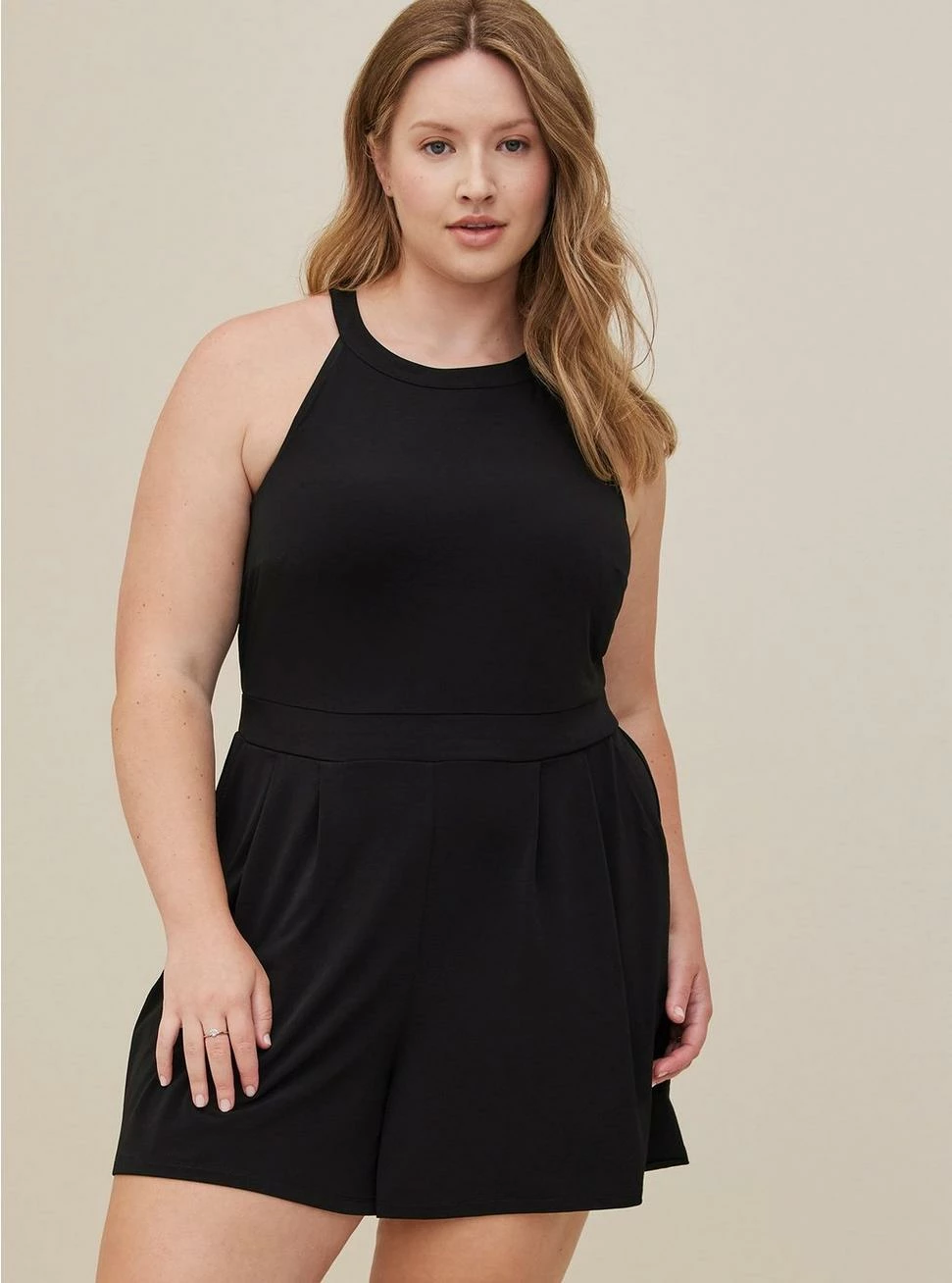 TORRID Studio Knit Goddess Neck Romper - Image 3