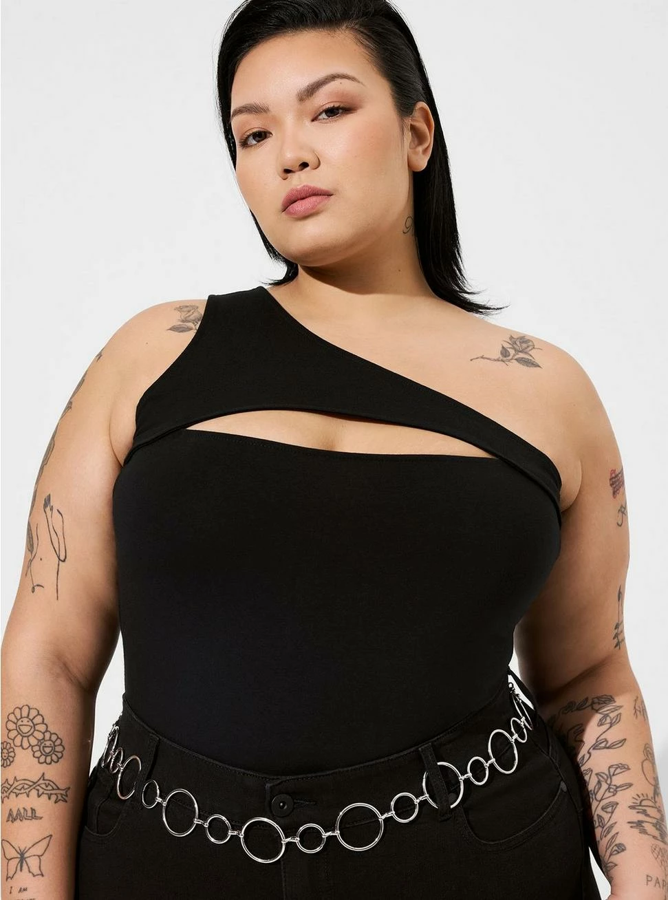 TORRID Foxy Cutout One Shoulder Top