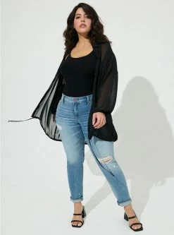 TORRID Chiffon Shirt Kimono