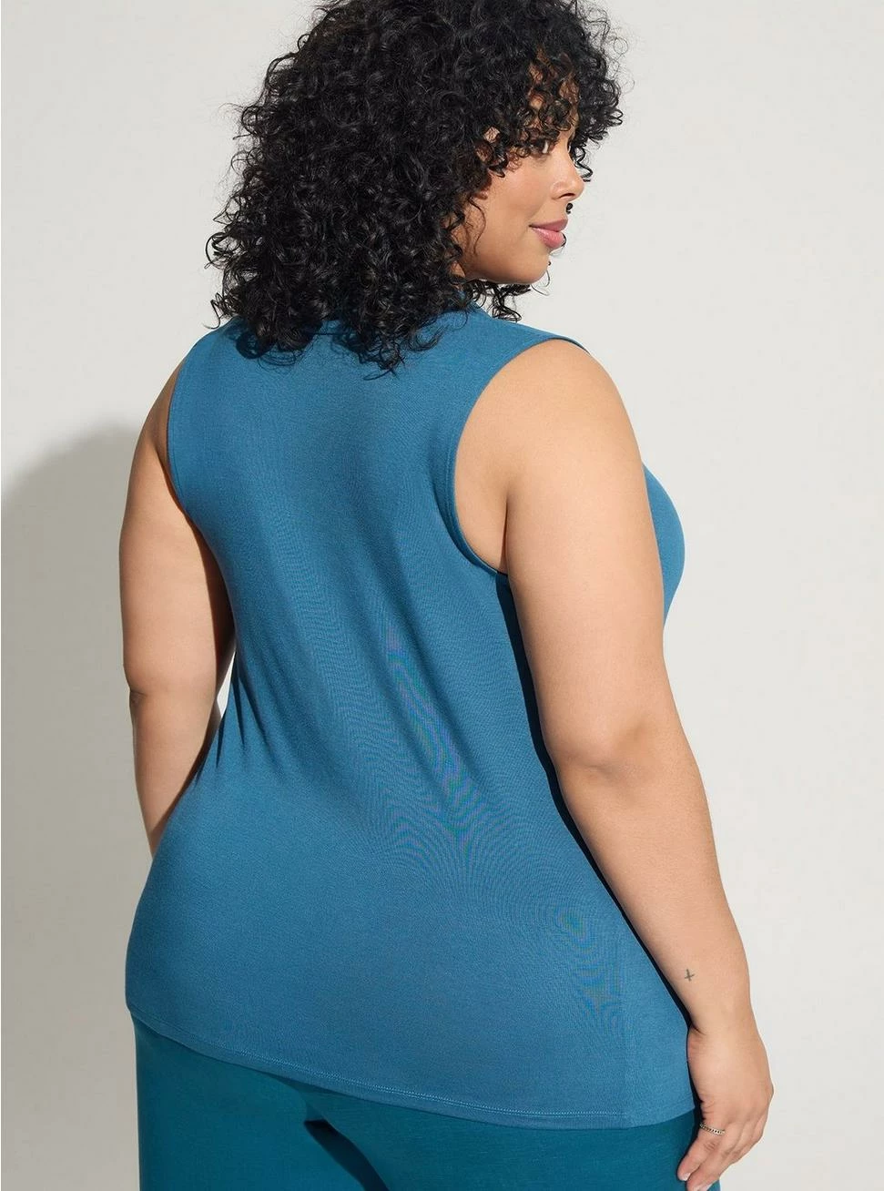 TORRID Studio Tissue Jersey Drape Neck Tank - Image 2