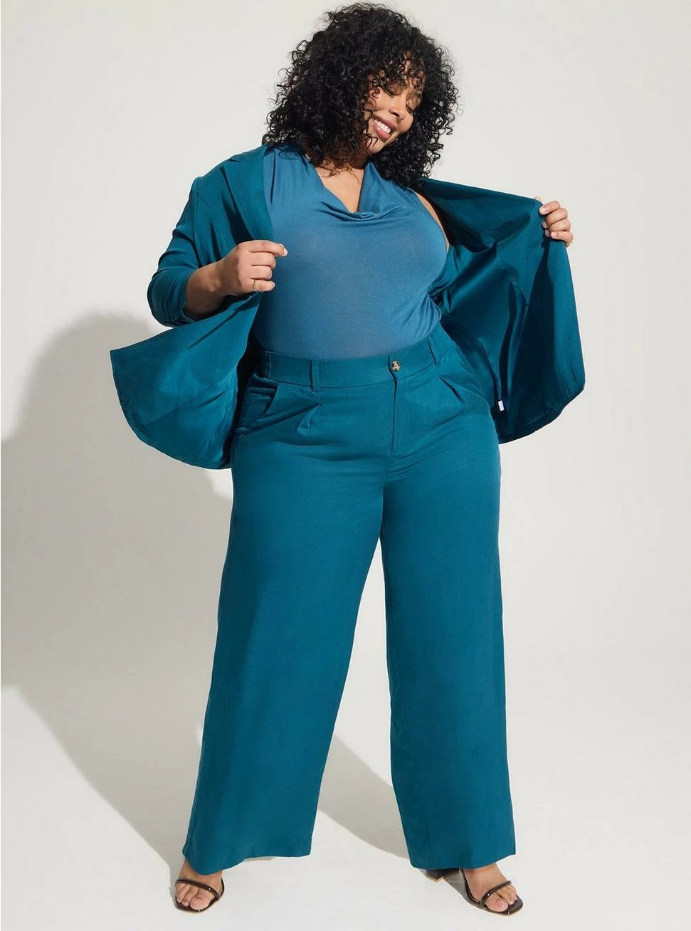 TORRID Studio Tissue Jersey Drape Neck Tank - Image 3