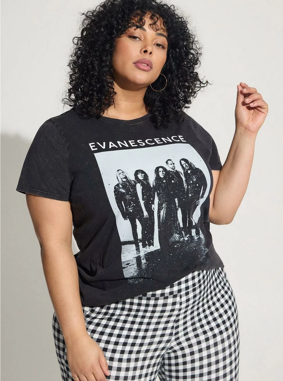 Null Evanescence Classic Fit Cotton Crew Neck Top.