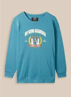 Null My Hero Academia Cozy Fleece V-Neck Drop Shoulder Sweatshirt