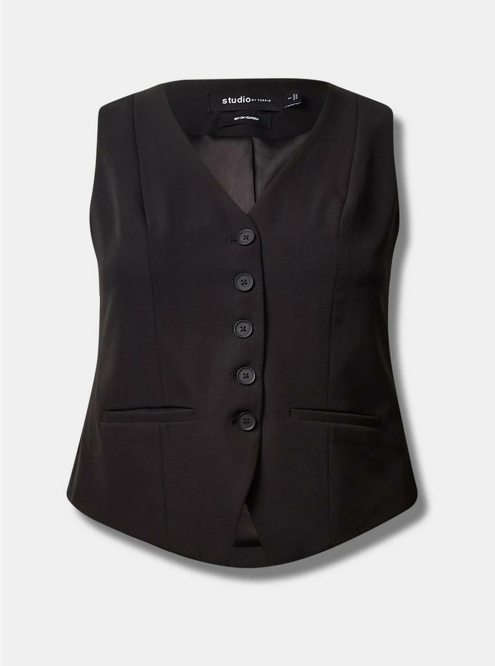 TORRID Studio Refined Crepe Tailored Vest - Image 4