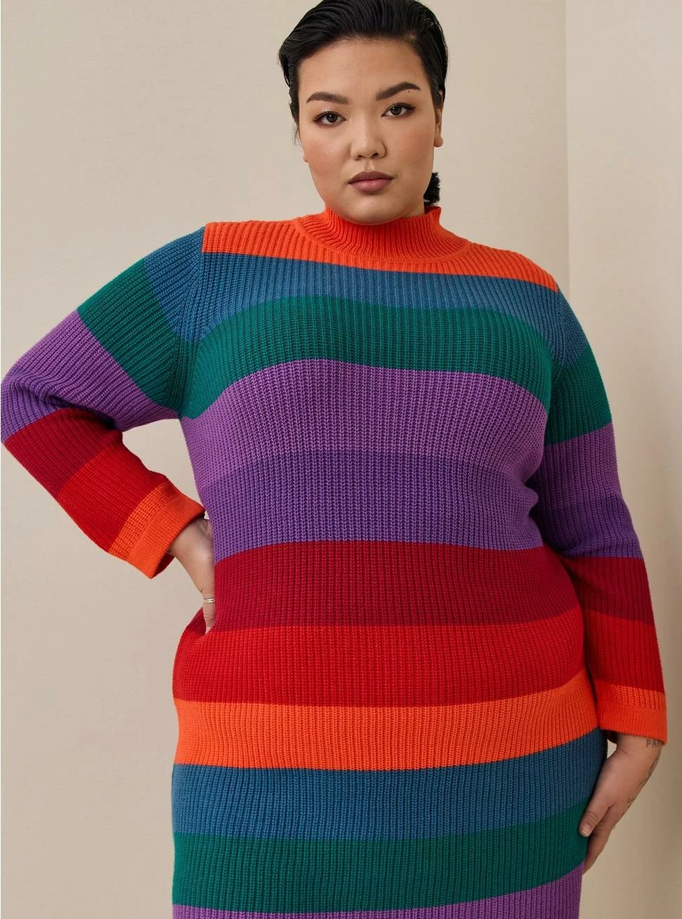 TORRID Mini Cotton Acrylic Sweater Dress - Image 3