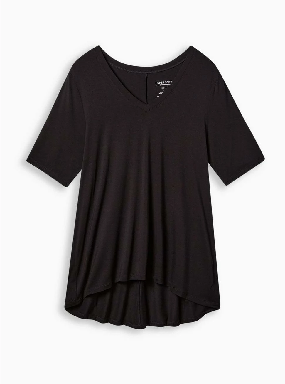 TORRID Favorite Tunic Super Soft V-Neck Hi-Low Tee - Image 4