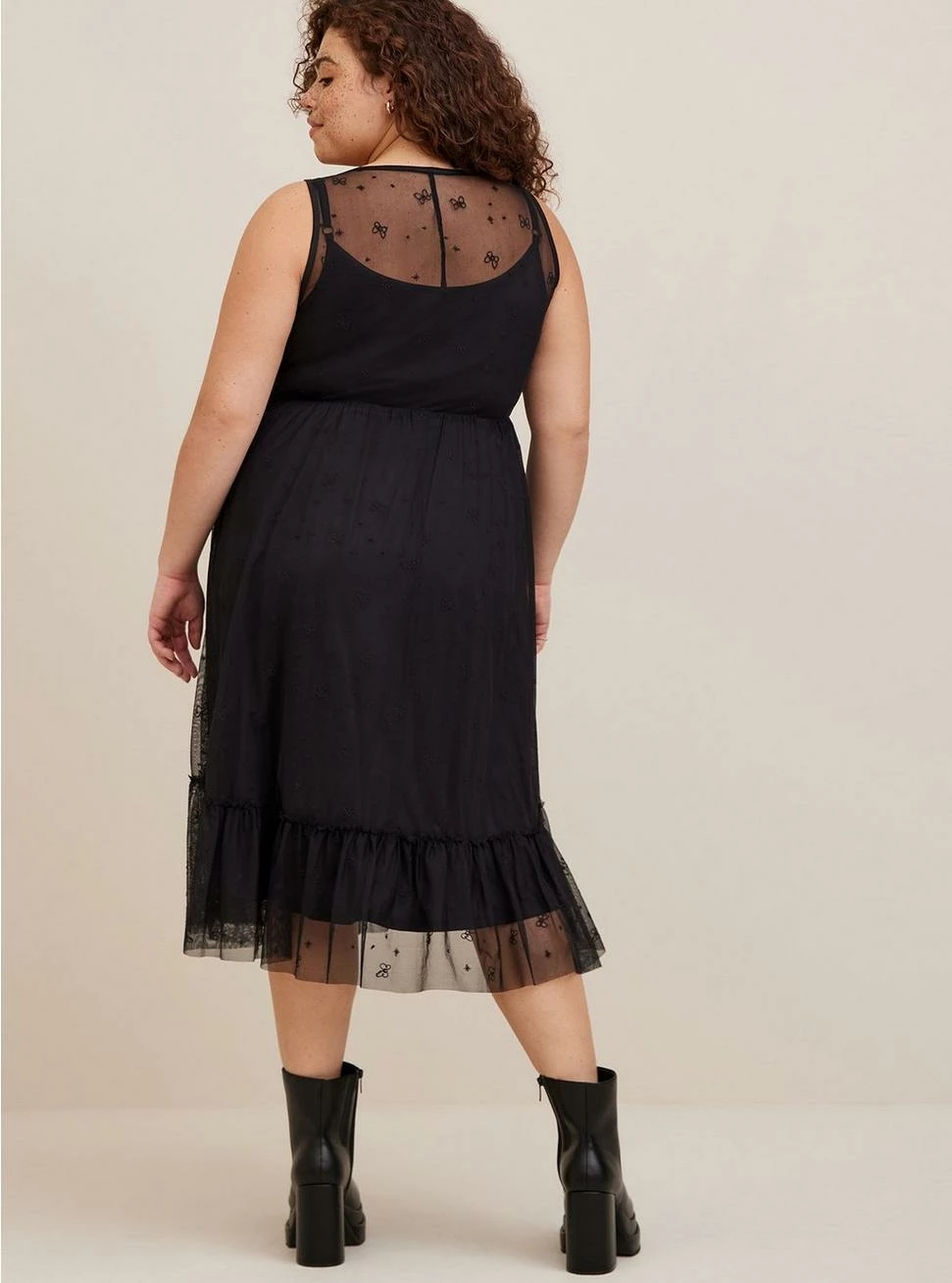 TORRID Disney Minnie Mouse Maxi Sheer Mesh Layering Dress - Image 2