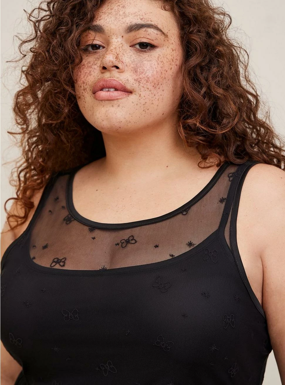 TORRID Disney Minnie Mouse Maxi Sheer Mesh Layering Dress - Image 4