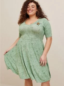 TORRID Disney Winnie The Pooh Skater Super Soft Dress