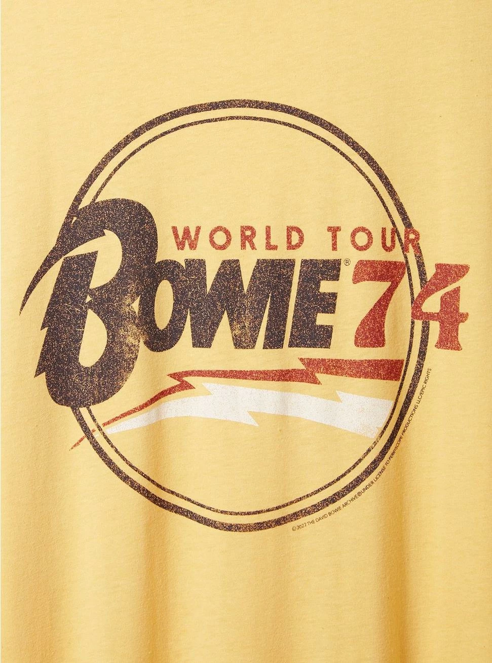 Null David Bowie Classic Fit Cotton Crew Neck Stripe Tee - Image 4