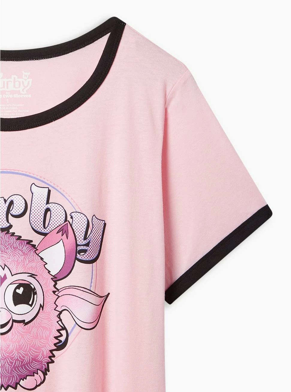 Null Furby Classic Fit Cotton Crew Neck Ringer Tee - Image 2