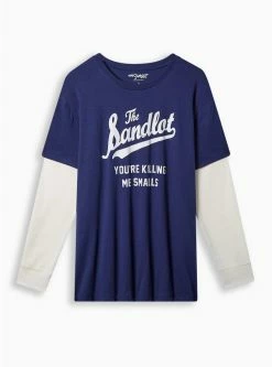 Null The Sandlot Classic Fit Cotton Waffle 2Fer Tee