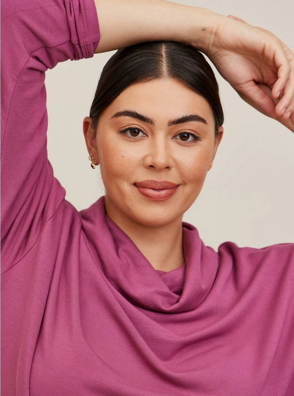 TORRID Dream Fleece Cowl Neck Long Sleeve Lounge Sweatshirt - Image 4