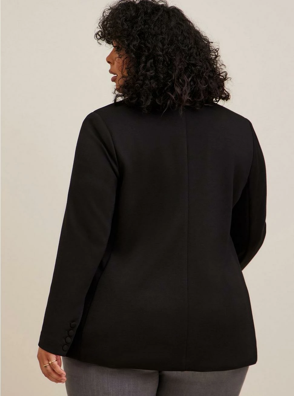 TORRID Studio Cupro Double Button Long Line Blazer - Image 3