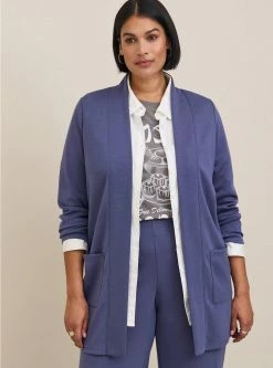 TORRID Studio Cupro Open Front Cardigan