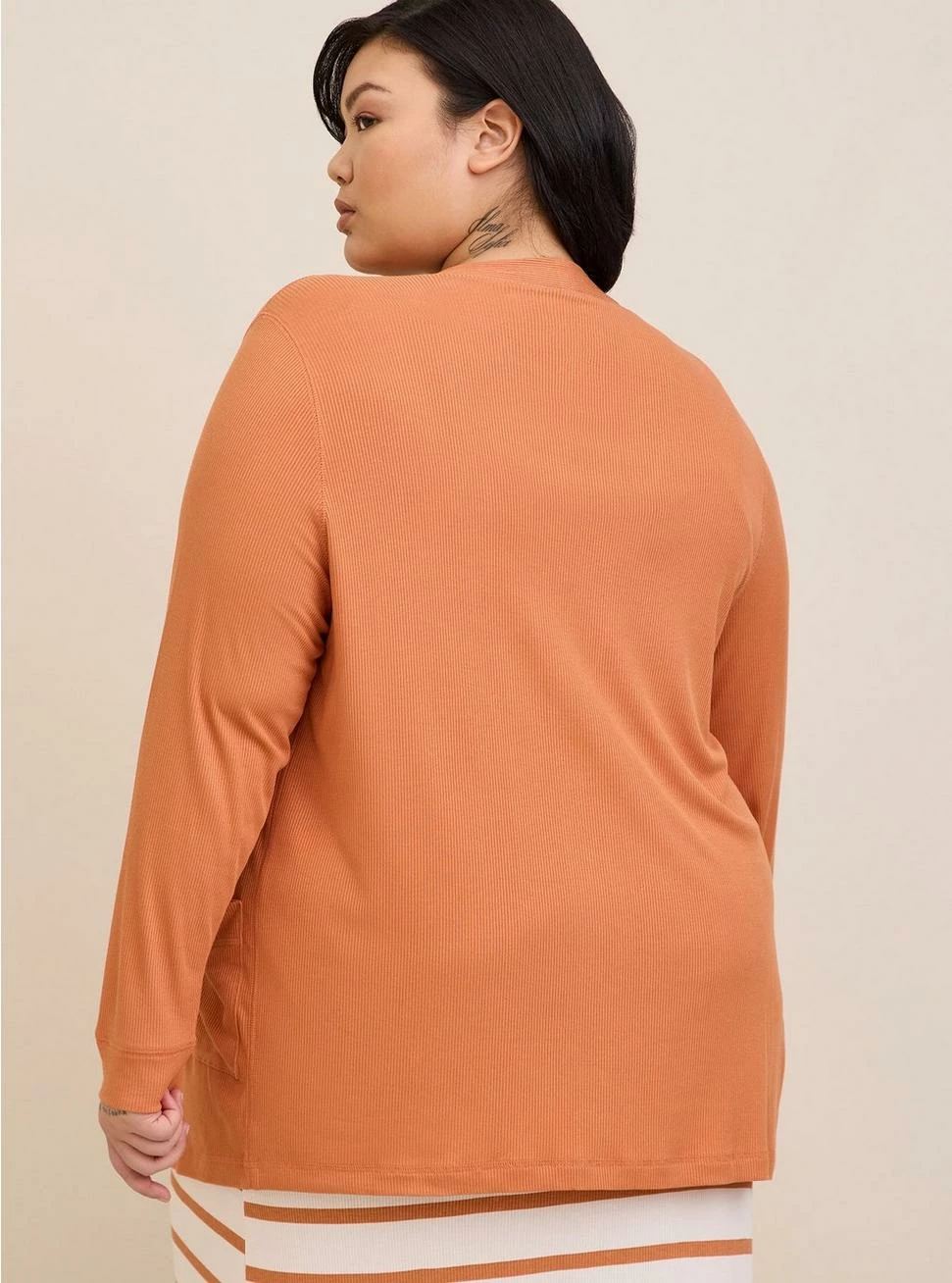 TORRID Super Soft Rib Snap Front Lounge Cardigan - Image 2