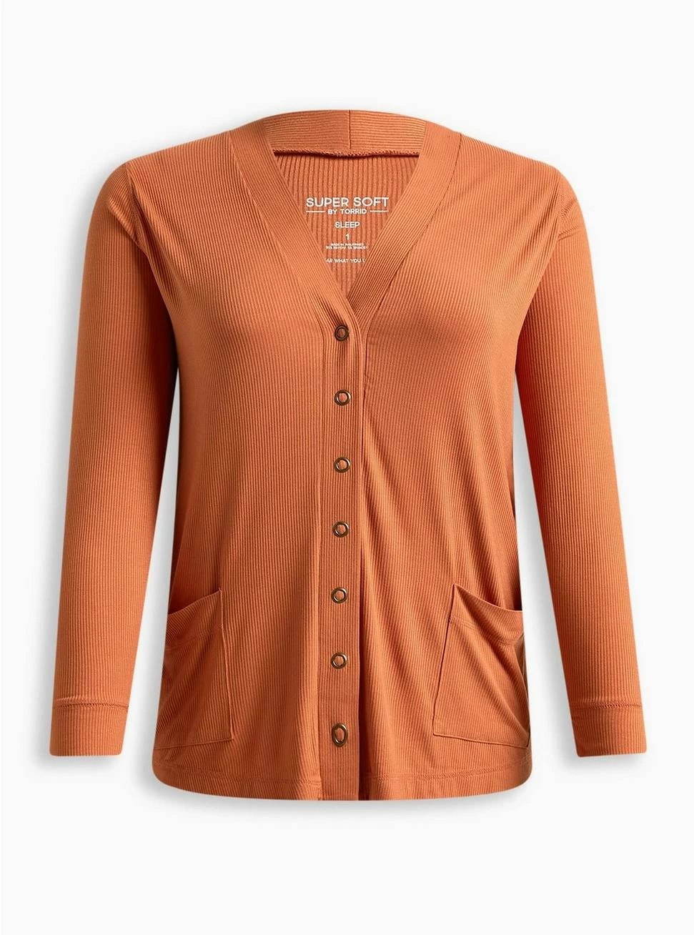 TORRID Super Soft Rib Snap Front Lounge Cardigan - Image 4