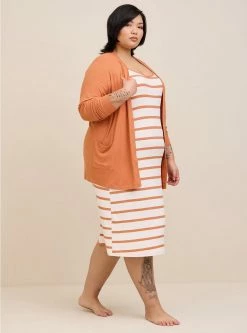 TORRID Super Soft Rib Snap Front Lounge Cardigan