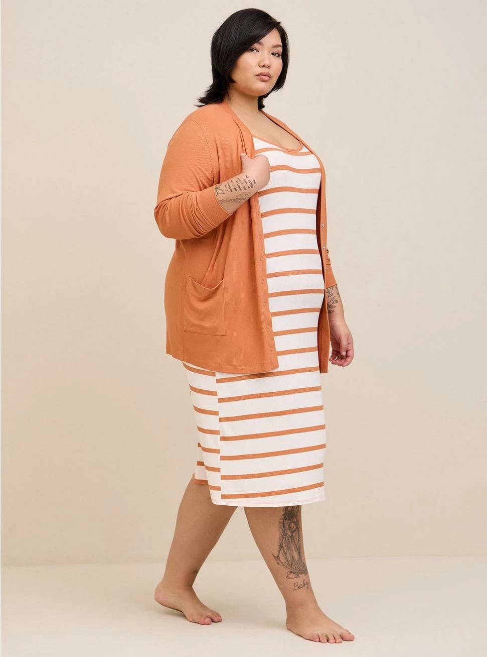 TORRID Super Soft Rib Snap Front Lounge Cardigan