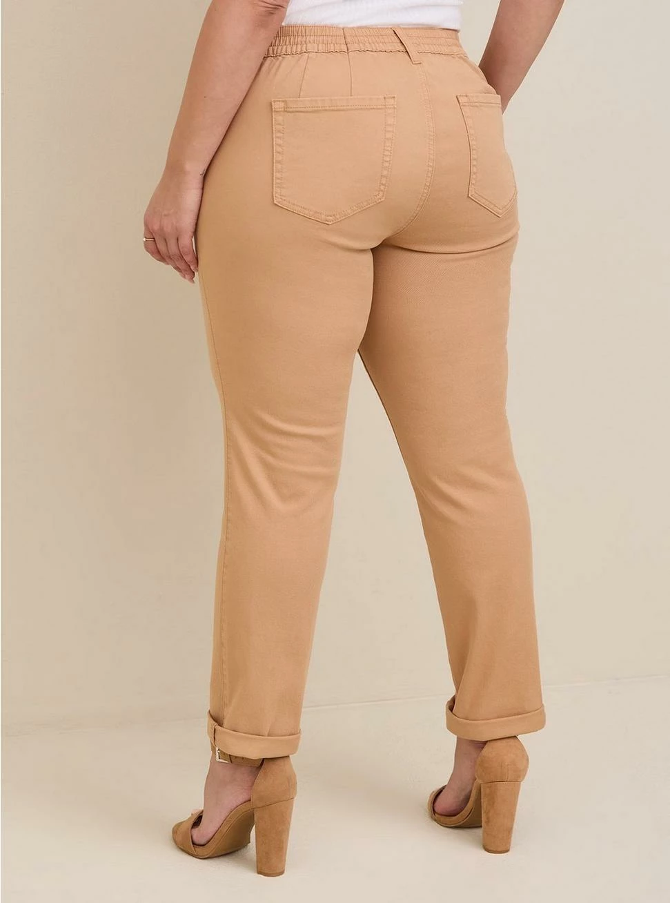 TORRID Pull-On Boyfriend Straight Stretch Twill Mid-Rise Pant (Tall) - Image 3