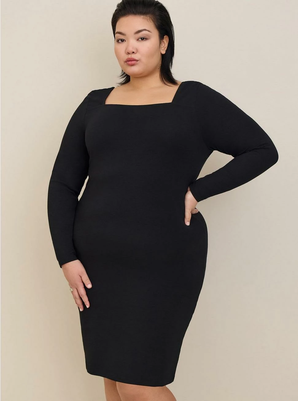 TORRID Mini Foxy Square Neck Bodycon Dress