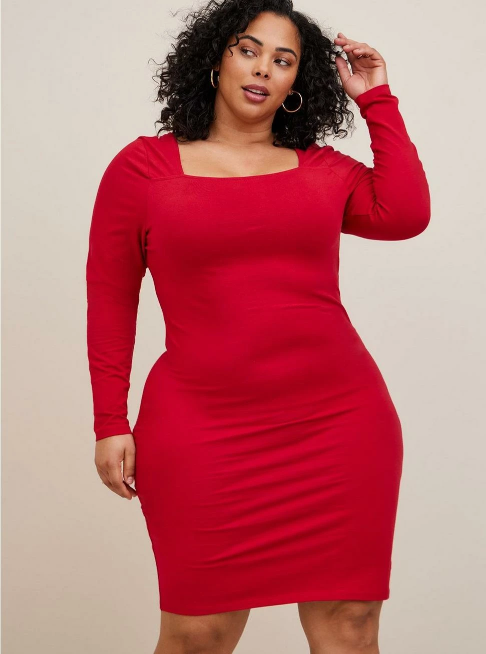 TORRID Mini Foxy Square Neck Bodycon Dress - Image 2
