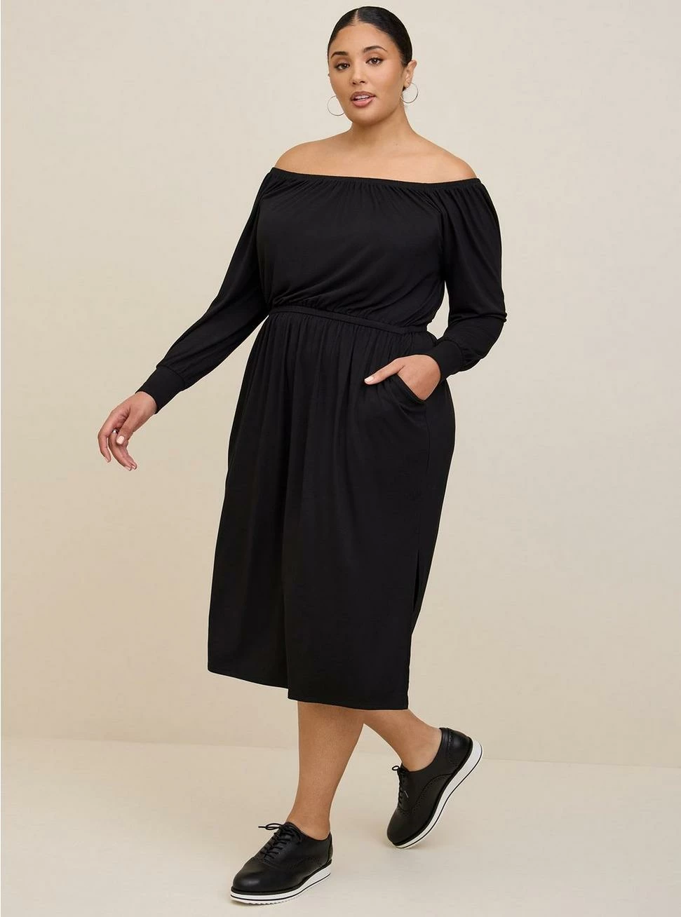 TORRID Midi Supersoft Slit Dress