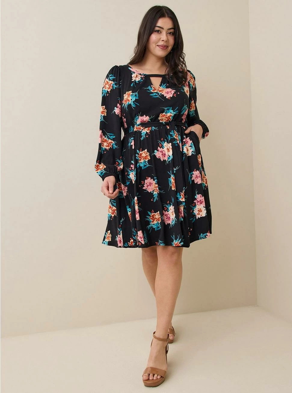 TORRID Mini Stretch Challis Aline Dress - Image 2