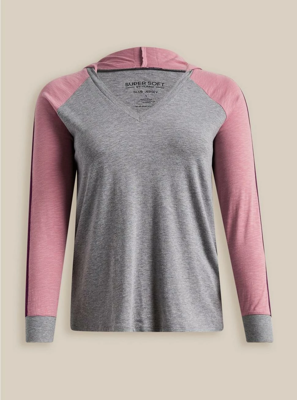 TORRID Vintage Super Soft Slub Varsity Stripe Hoodie - Image 4