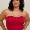 TORRID Ponte Sweetheart Tube Top