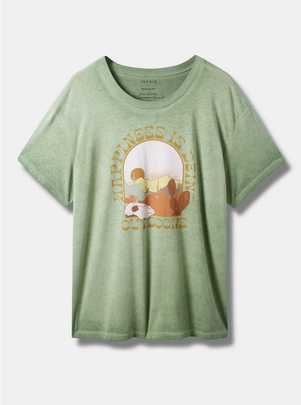 Null Happiness Relaxed Fit Signature Jersey Crew Neck Tee