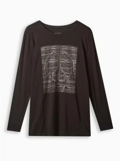 Null Peace Classic Fit Super Soft Slub Crew Neck Tee