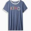 Null Kind Classic Fit Signature Jersey Crew Neck Ringer Tee
