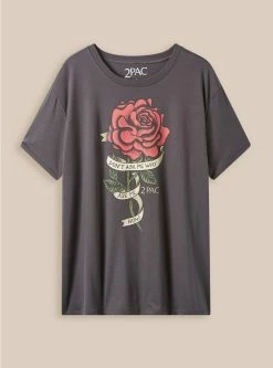 TORRID Tupac Relaxed Fit Cotton Crew Tee