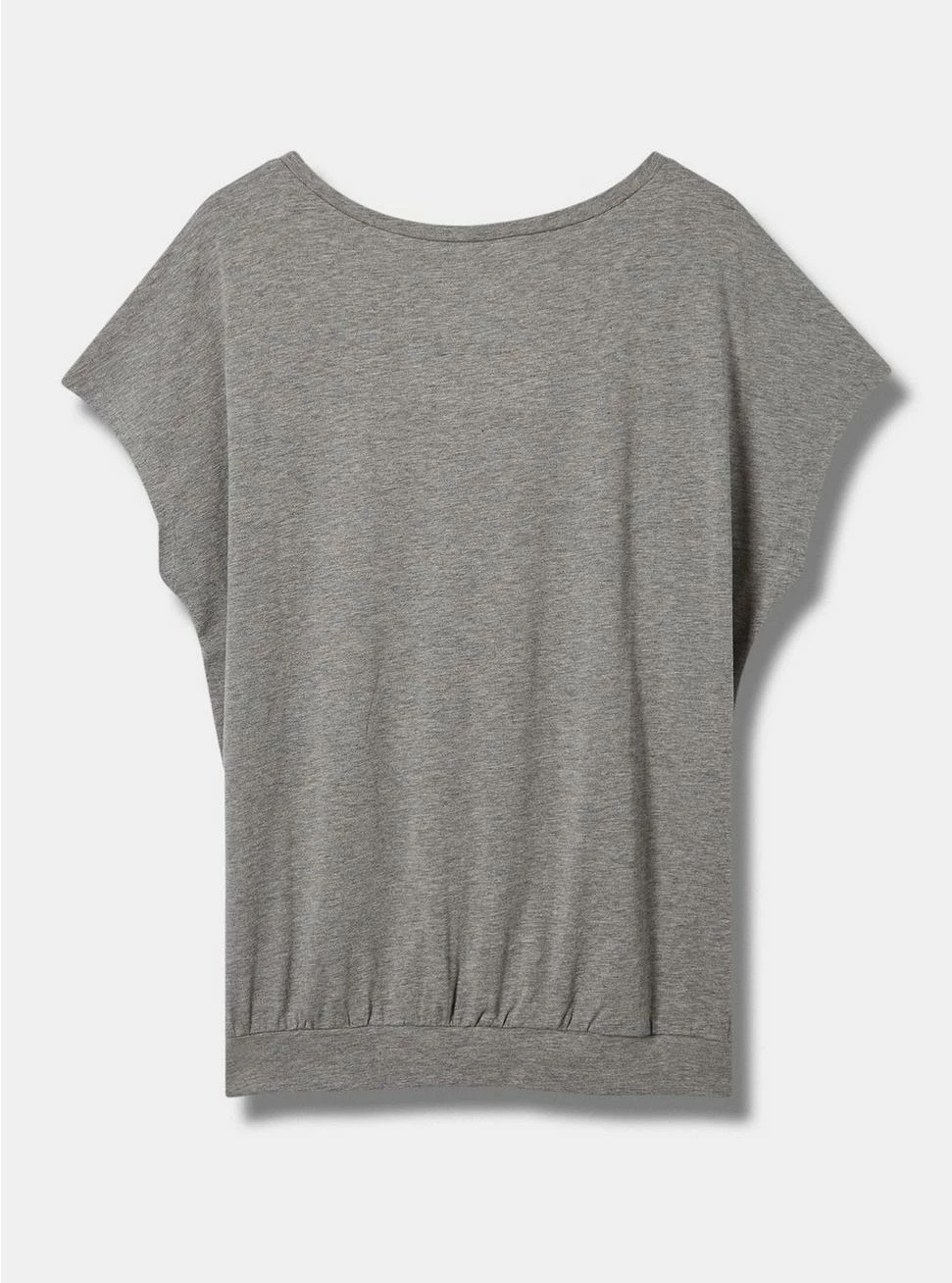 Null Moon Phase Relaxed Fit Super Soft Slub Crew Neck Dolman Banded Foil Tee - Image 3