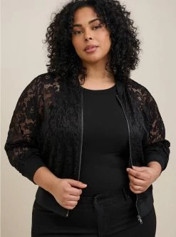 TORRID Lace Bomber