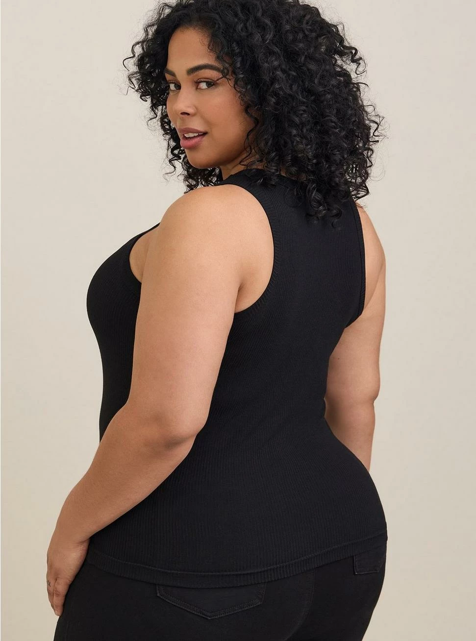 TORRID Super Soft Rib High Neck Tank Top - Image 3